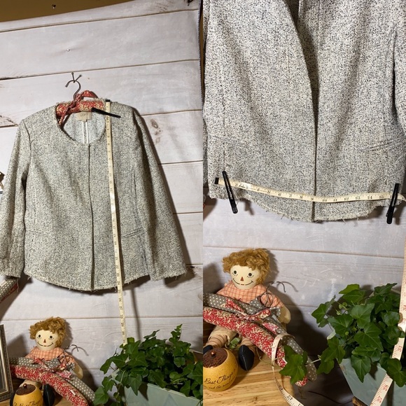 Loft; Gray Speckled Blazer; Jacket; Top; 12 - Picture 7 of 8
